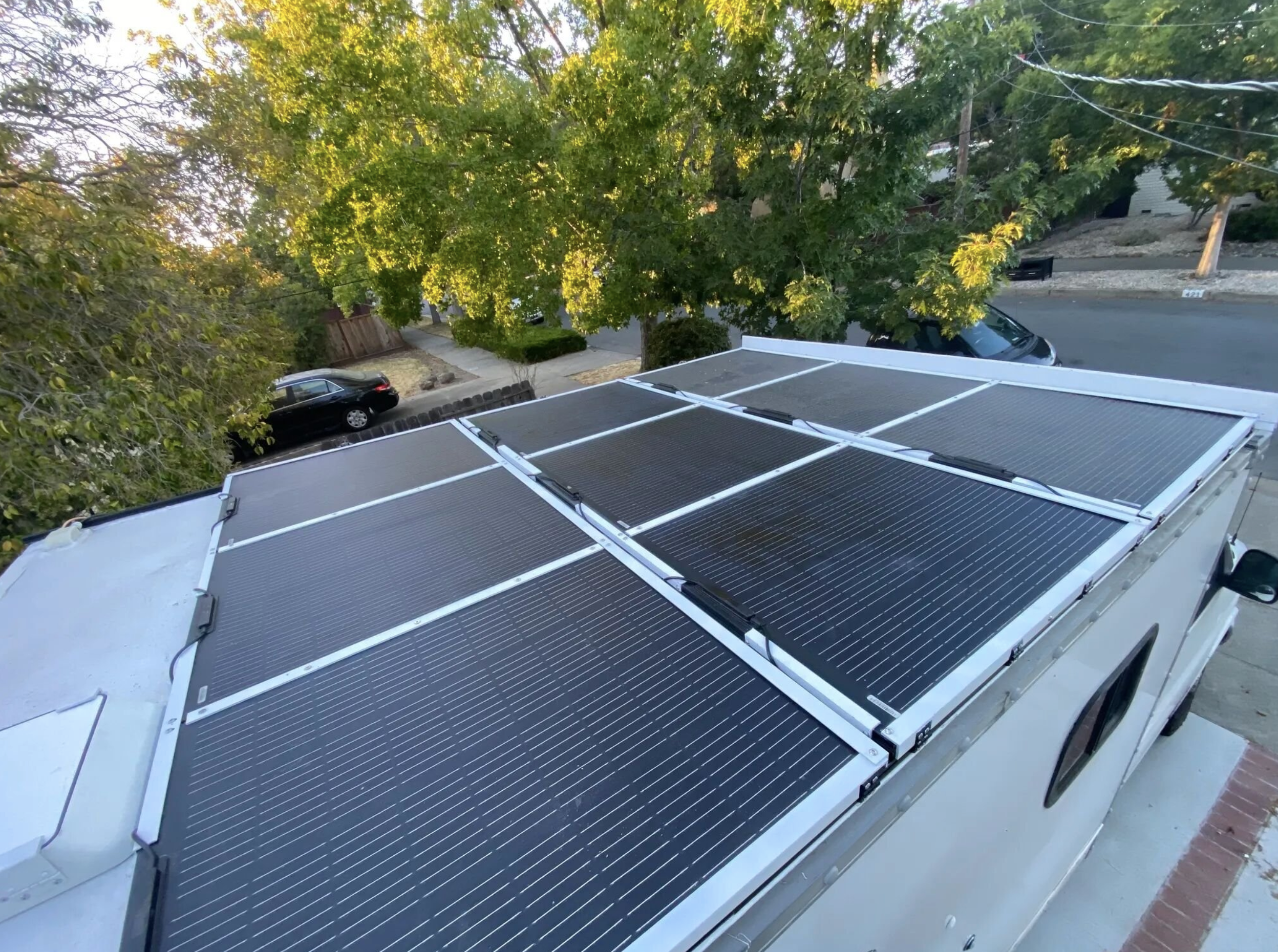 900w of folding roof solar